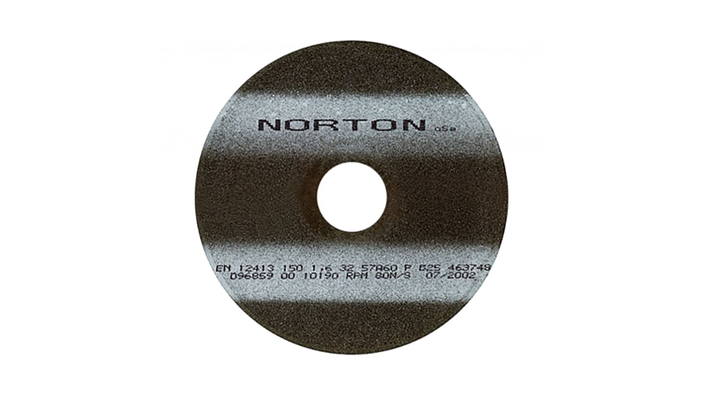 Norton Aluminium Oxide Cutting Disc, 180mm x 1.6mm Thick, P40 Grit, 1 in pack