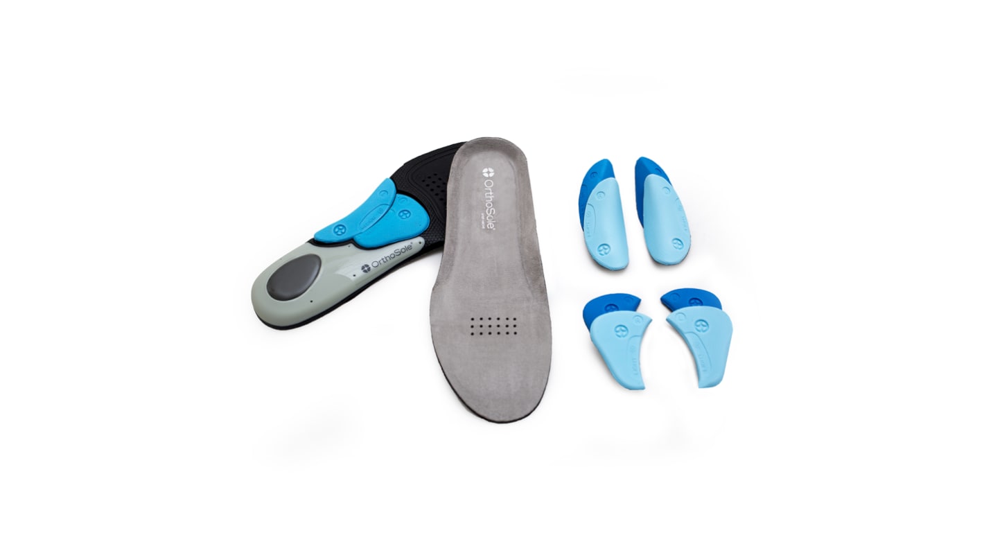 Basic Care Correct Foot Posture Insoles – Size 35-38, Blue, Supports Arch & Prevents Joint Pain
