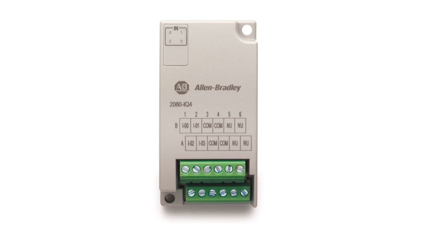 Modulo I/O PLC Rockwell Automation, serie Bulletin 2080, per Sistema Micro 800, digitale