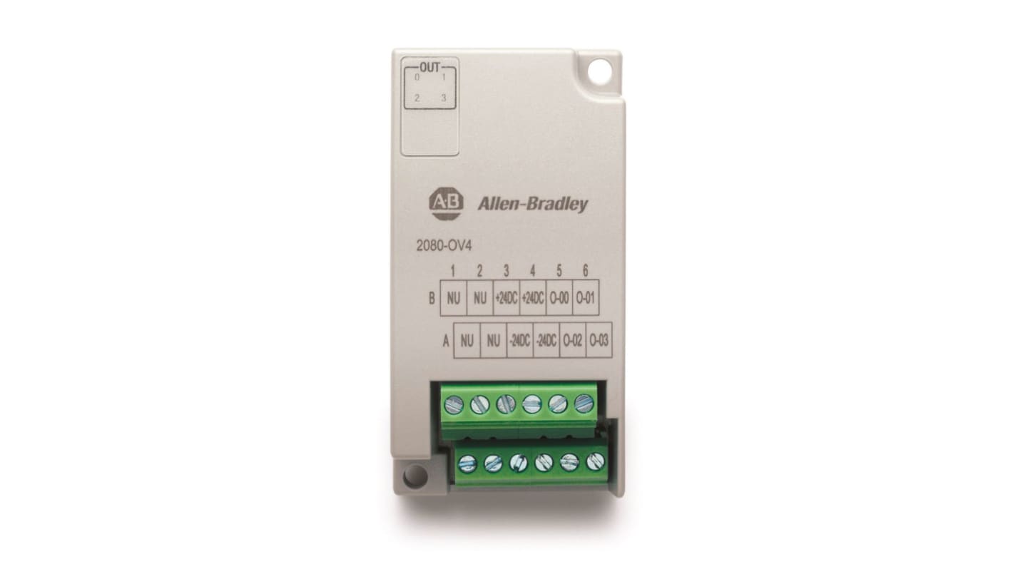 Rockwell Automation Bulletin 2080 SPS-E/A Modul für Micro 800-System Digital Eingang / 4 x Digital Ausgang 10,8 30 V dc