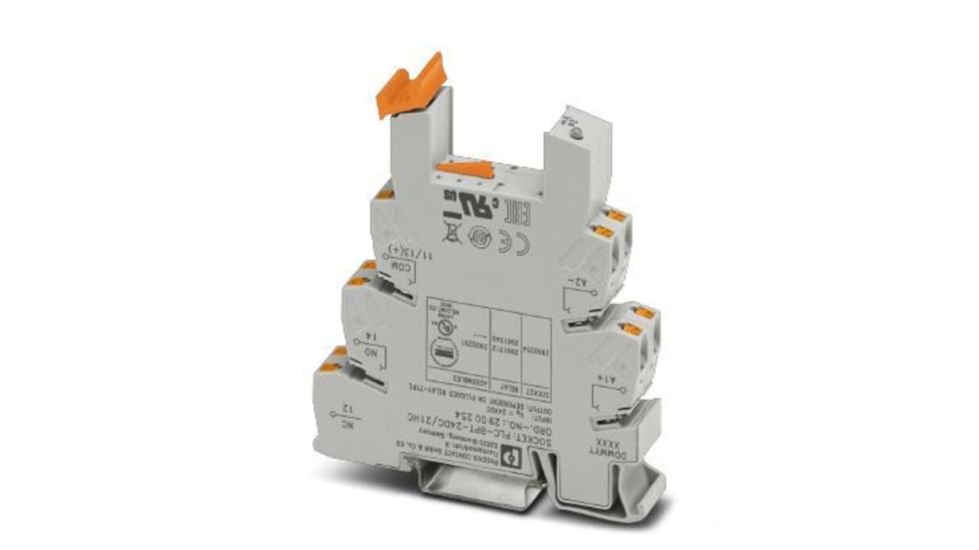 Phoenix Contact PLC-BPT- 24DC/21HC DIN Rail Relay Socket