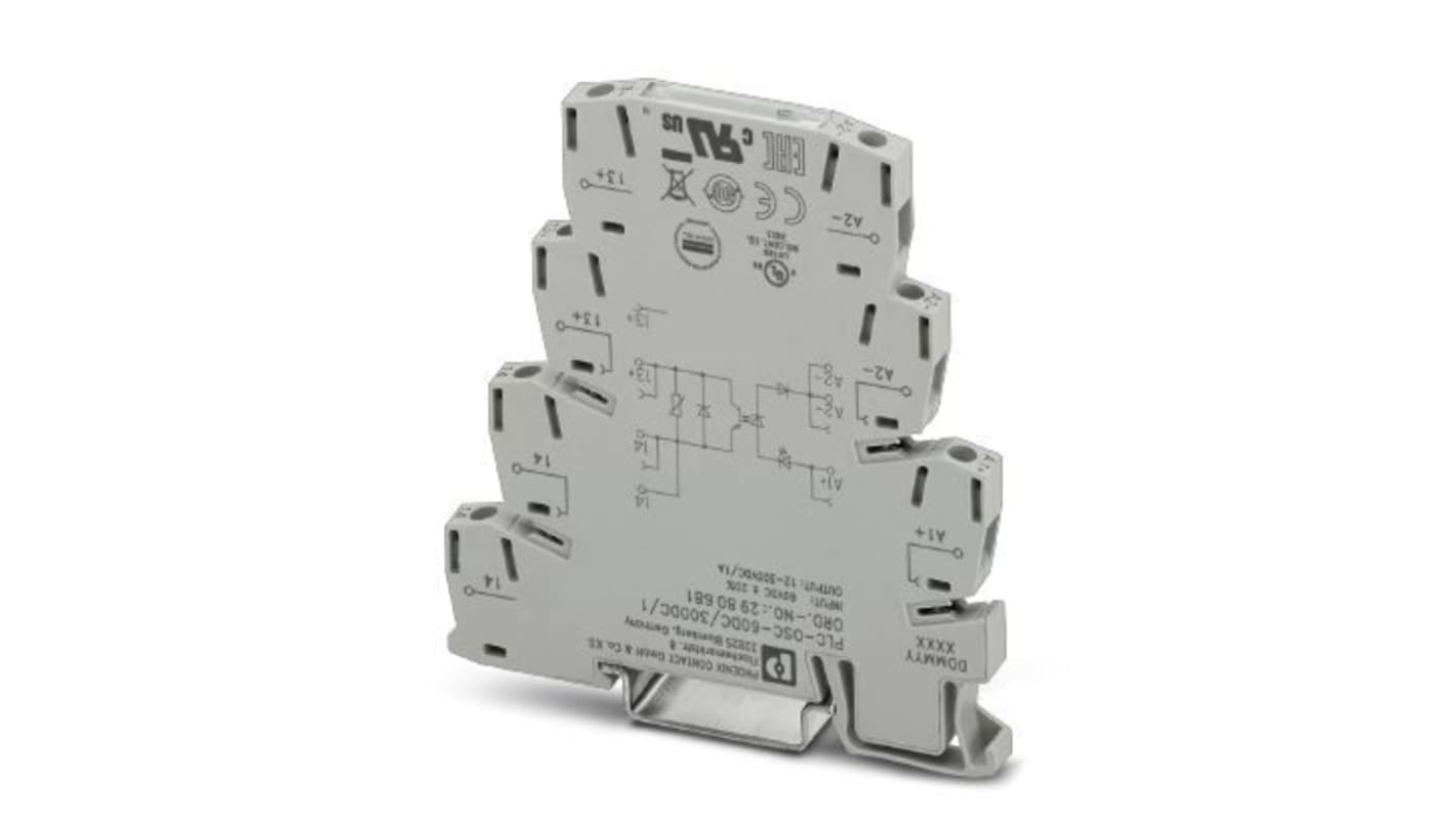 Phoenix Contact PLC-OSC Series Solid State Interface Relay, 72 V dc Control, 1 A Load, DIN Rail Mount