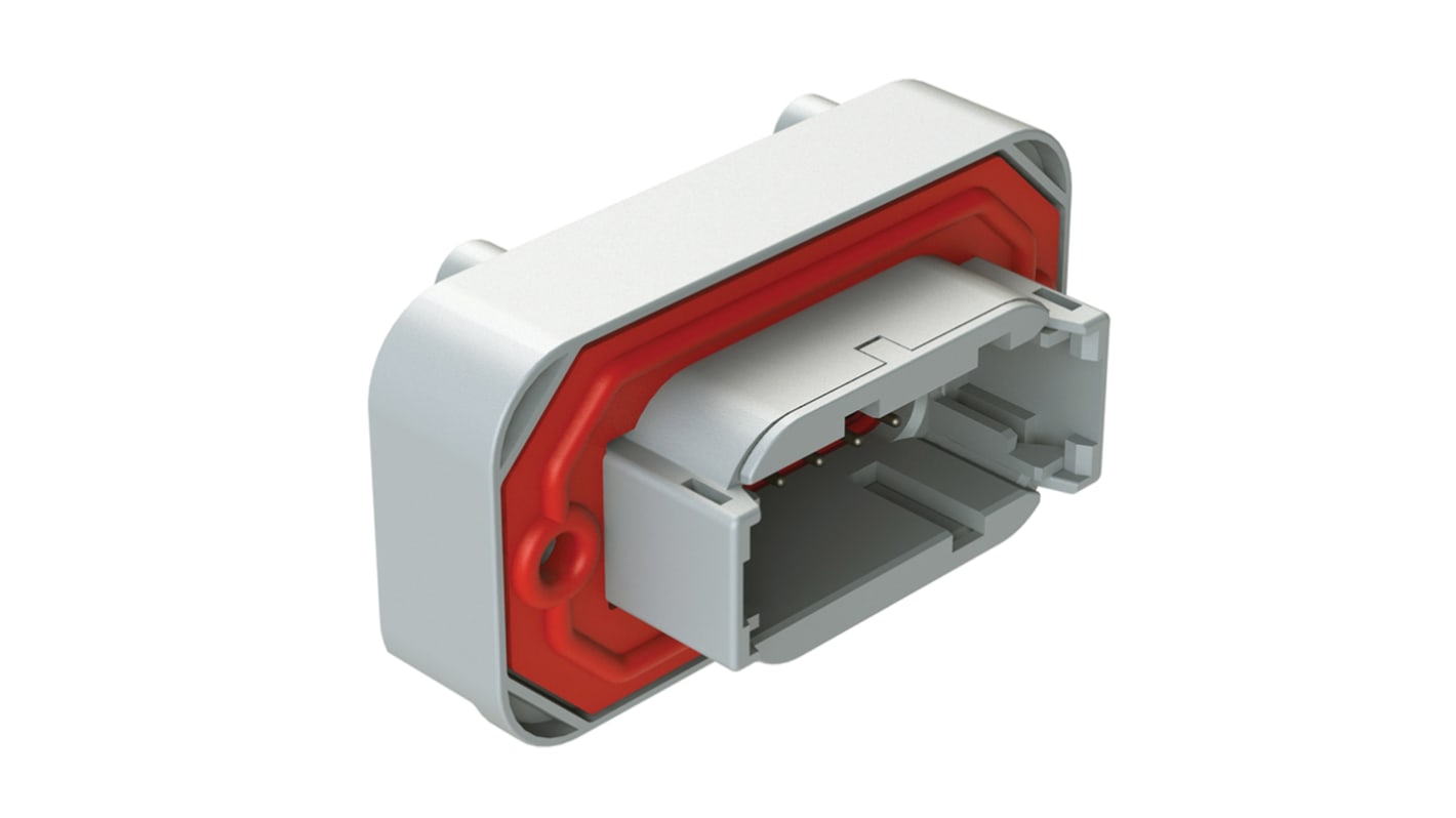 Conector de automoción Amphenol Industrial AT ATM13 Macho de 12 vías en 2 filas, 7.5A, IP67