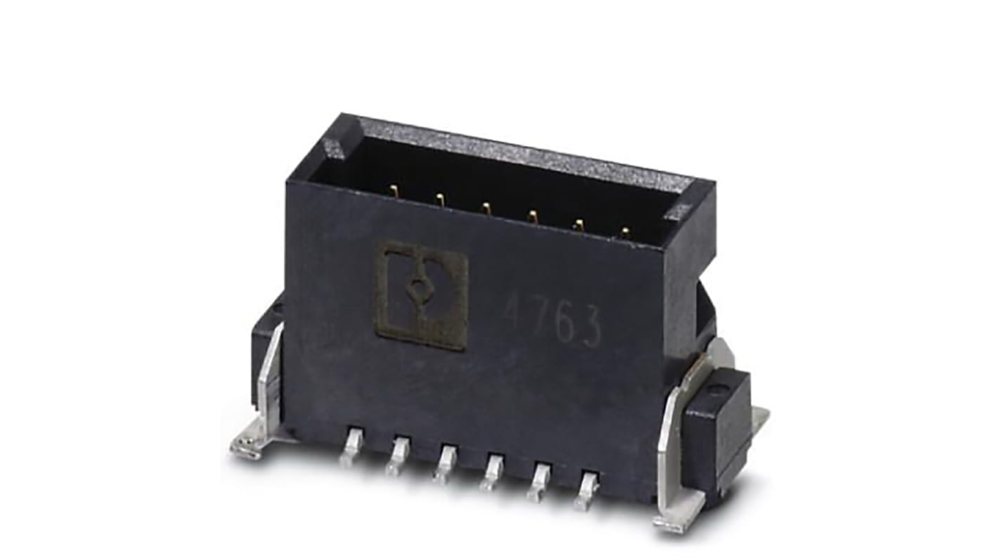 Phoenix Contact FP 1.27/ 16-MV Series Surface Mount PCB Header, 16 Contact(s), 1.27mm Pitch, 2 Row(s), Shrouded