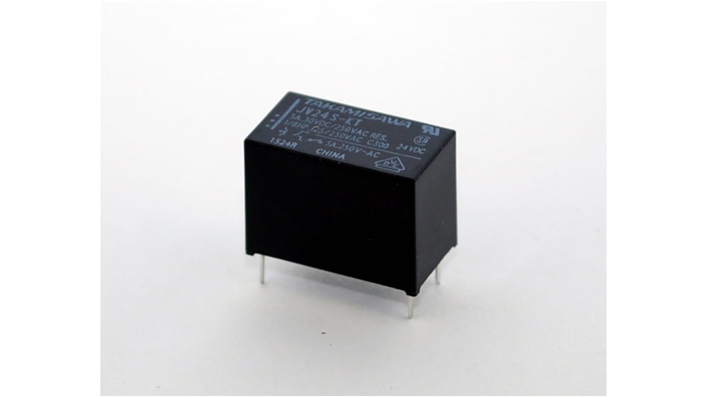 Fujitsu PCB Mount Power Relay, 5V dc Coil, 5A Switching Current, SPST