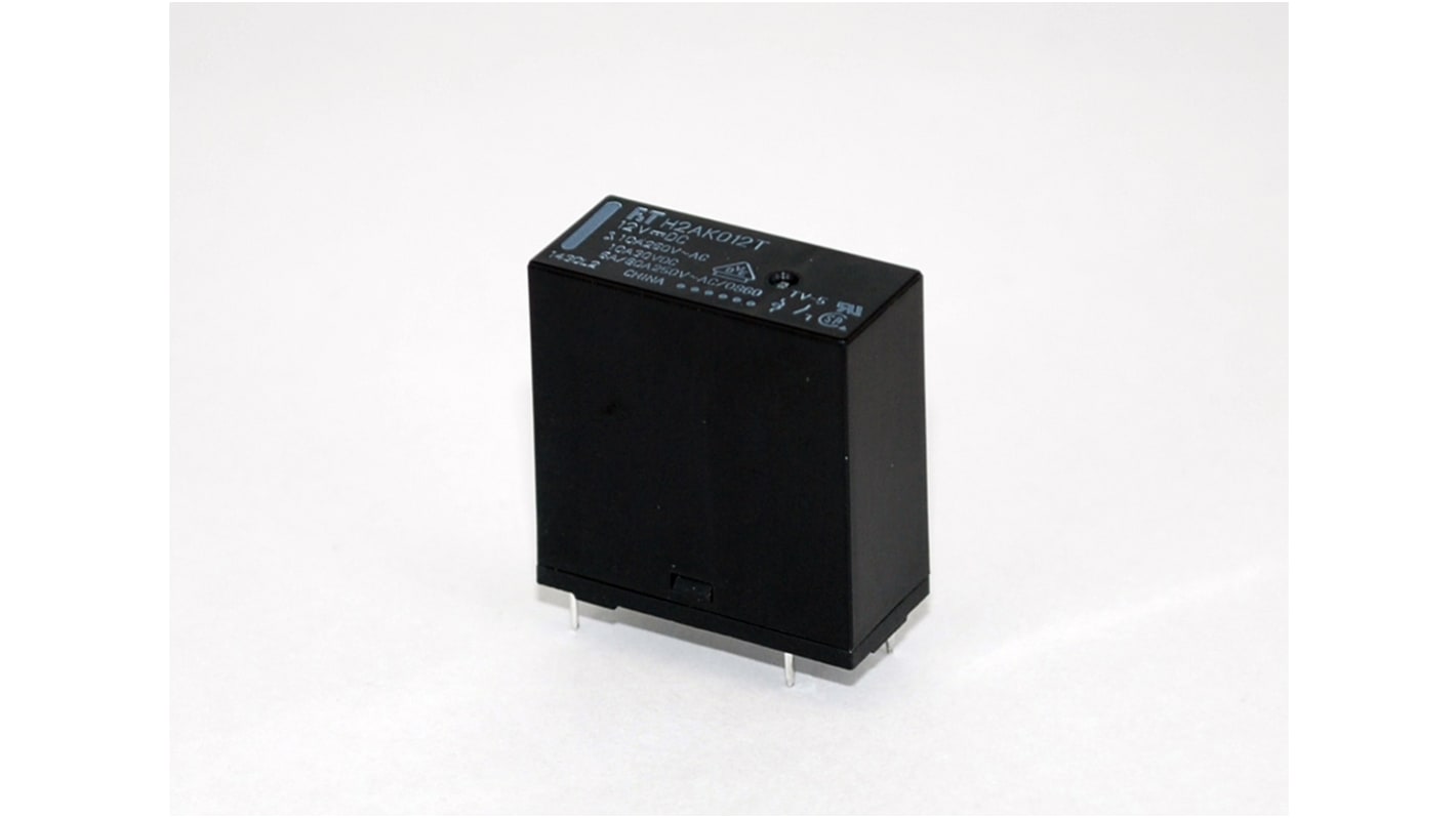 Táprelé SPST Nyomtatott áramkörre szerelhető, 10 A, 5V dc FTR-H2