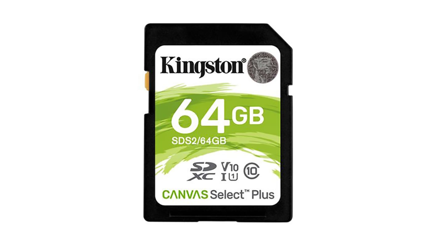 Karta SD SD 64 GB Kingston, řada: Canvas Select Plus -25 → +85°C