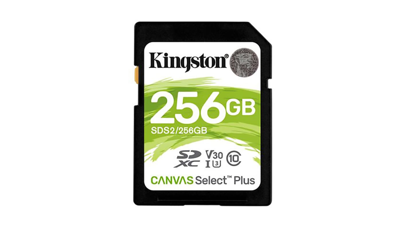 Kingston 256 GB SDXC SD Card, Class 10, UHS-I