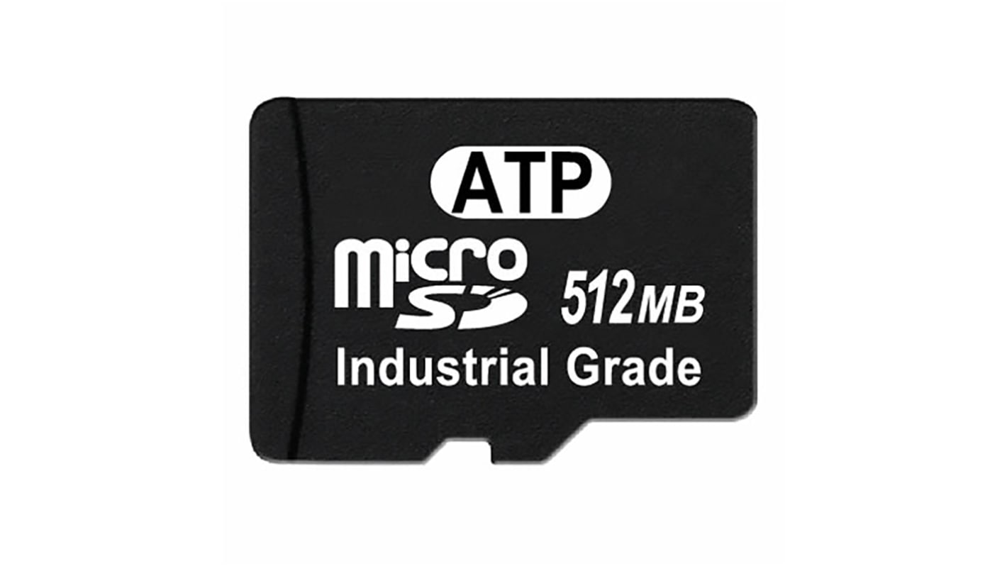 ATP Micro SD-kártya Igen MicroSD 512 MB SLC Industrial Grade -40 → +85°C
