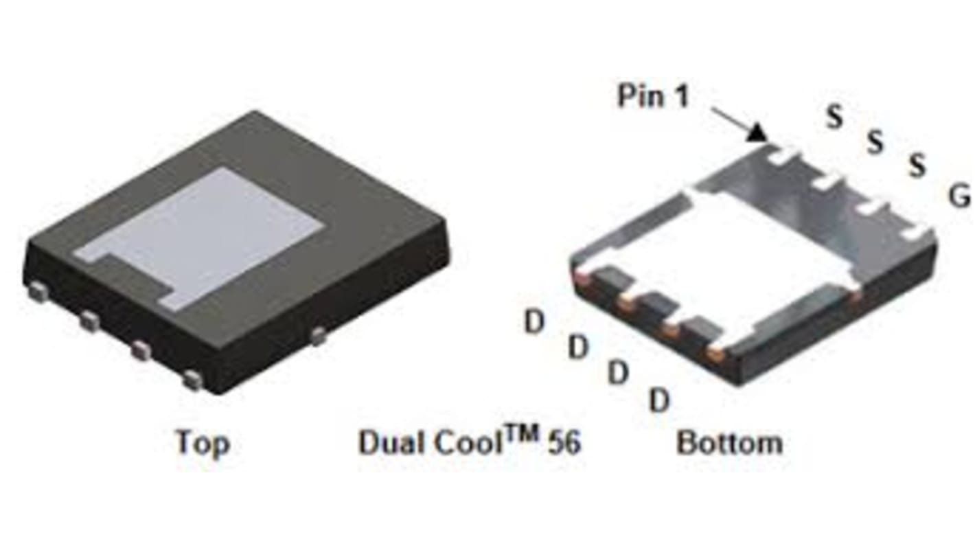 onsemi NVMFSC0D9N04C, SMD MOSFET 40 V / 313 A, 8-Pin DFN