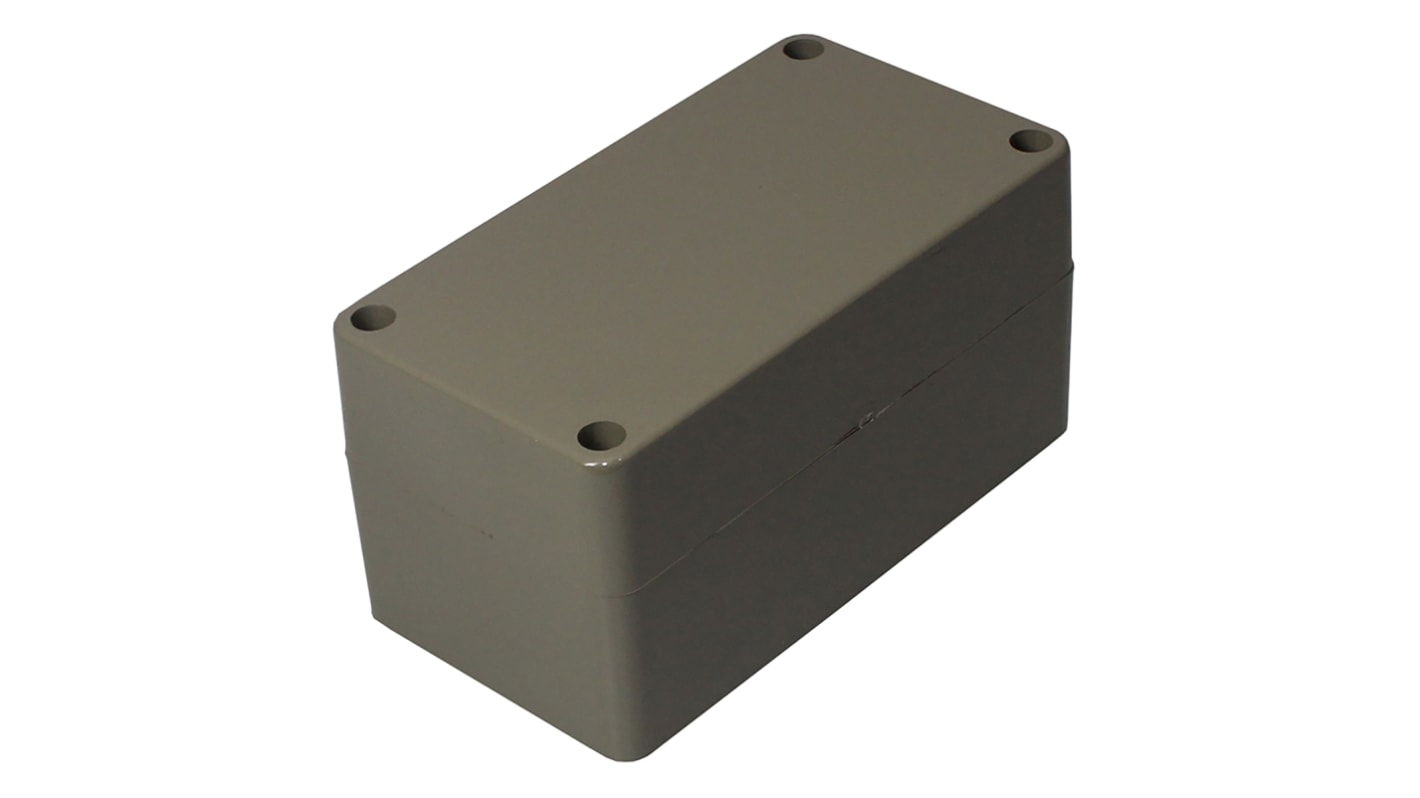 RS PRO Grey ABS General Purpose Enclosure, IP54, Grey Lid, 118 x 64 x 60mm