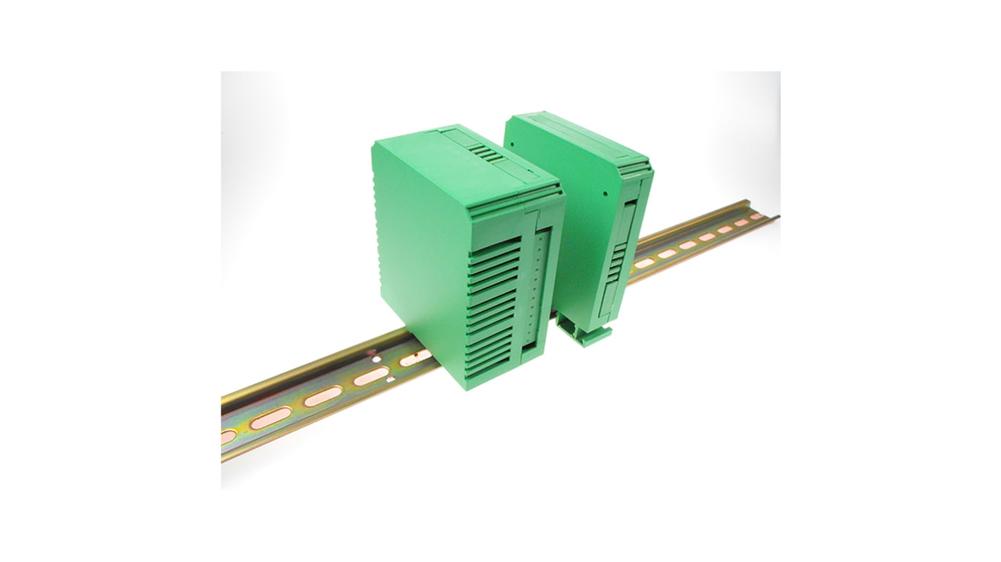 RS PRO DIN Rail Enclosure Enclosure Type, 22.5 x 82 x 90mm, Polyamide DIN Rail Enclosure