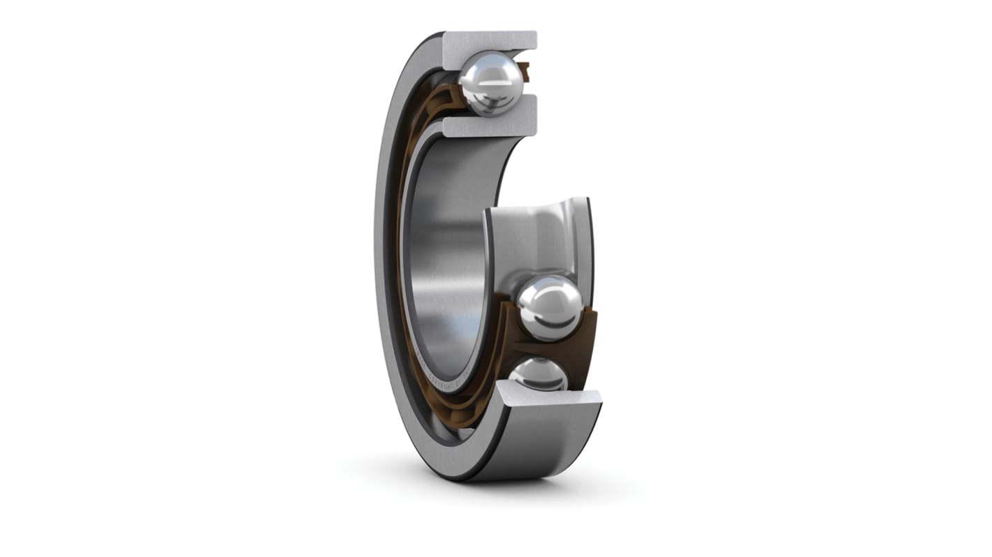 SKF 7212 BECBP Single Row Angular Contact Ball Bearing- Open Type 60mm I.D, 110mm O.D