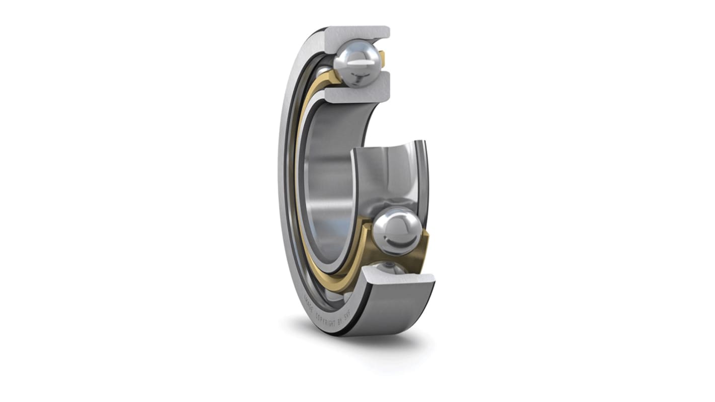 SKF 7305 BECBM Single Row Angular Contact Ball Bearing- Open Type 25mm I.D, 62mm O.D