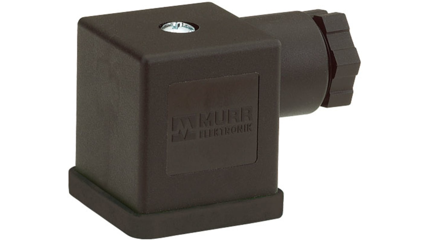 Conector de válvula DIN 43650 A Murrelektronik Limited, hembra, 3P+E, 250 V CA/cc, prensaestopas M16, IP65, montaje en