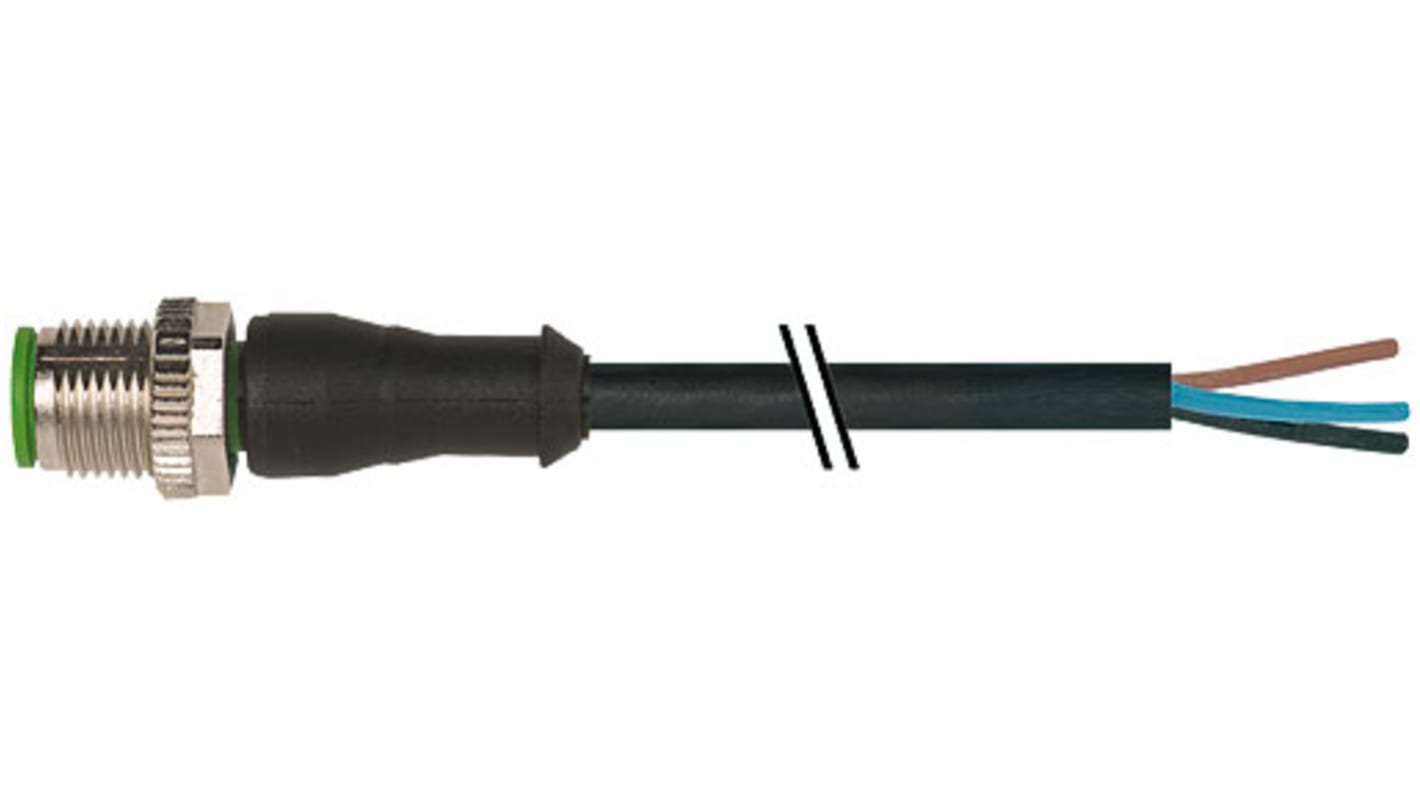 Cable de conexión Murrelektronik Limited, con. A M12 Macho, 5 polos, con. B Sin terminación, long. 1.5m, 30 V ac/dc,