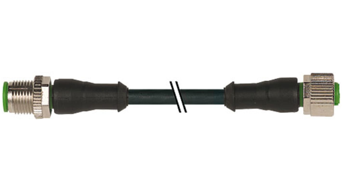 Murrelektronik Limited Érzékelő-működtető kábel, M12 - M12, 5 - 5 érintkező, 30 V AC/DC, 125 V AC/DC, 4 A, 1.5m