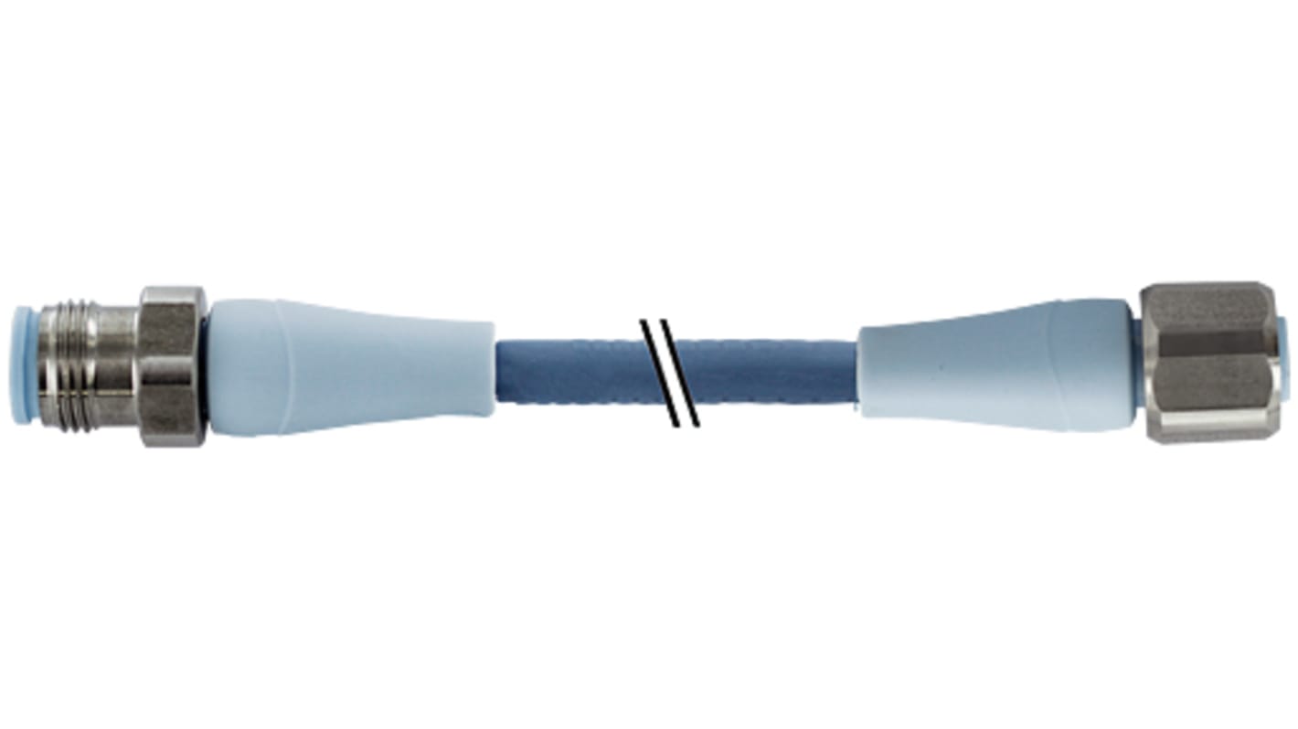 Cable de conexión Murrelektronik Limited, con. A M12 Macho, 4 polos, con. B M12 Hembra, 4 polos, long. 2m, 250 V