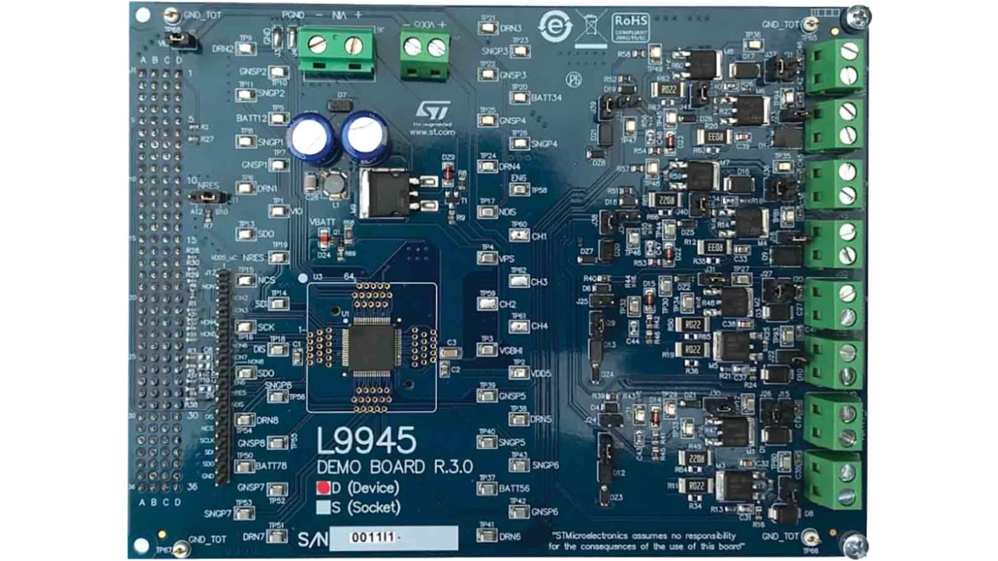 STMicroelectronics Evaluation Board for L9945 for L9945 Engine Management System