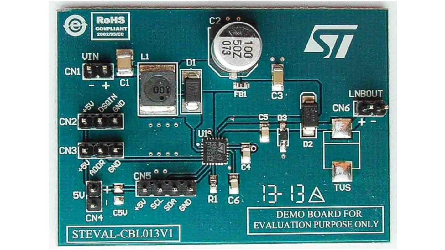 STMicroelectronics LNBH25L Entwicklungsbausatz Spannungsregler, Evaluation Board DC/DC-Konverter