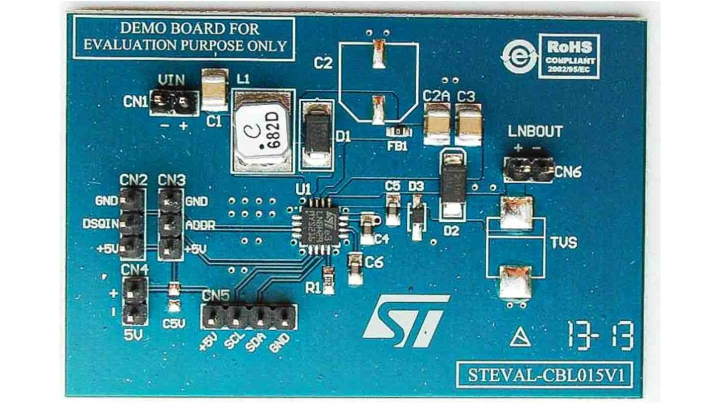 STMicroelectronics Evaluation Board DC-DC Converter for LNBH29 for Power LNB Inside Dish Antennas Which Receive