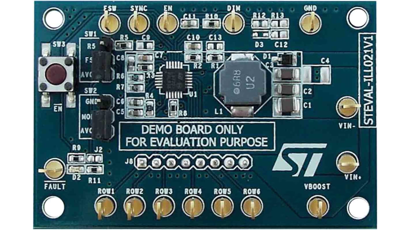 STMicroelectronics Demonstrationskort LED-driver evalueringssæt STEVAL-ILL021V1 for LED7707