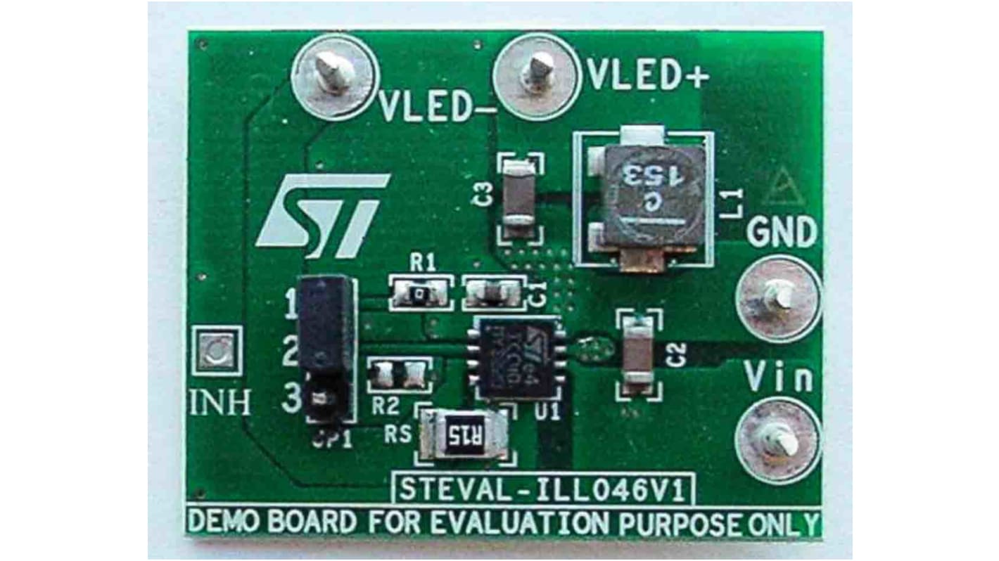 STMicroelectronics Evalueringskort LED-driver evalueringssæt STEVAL-ILL046V1 for ST1CC40