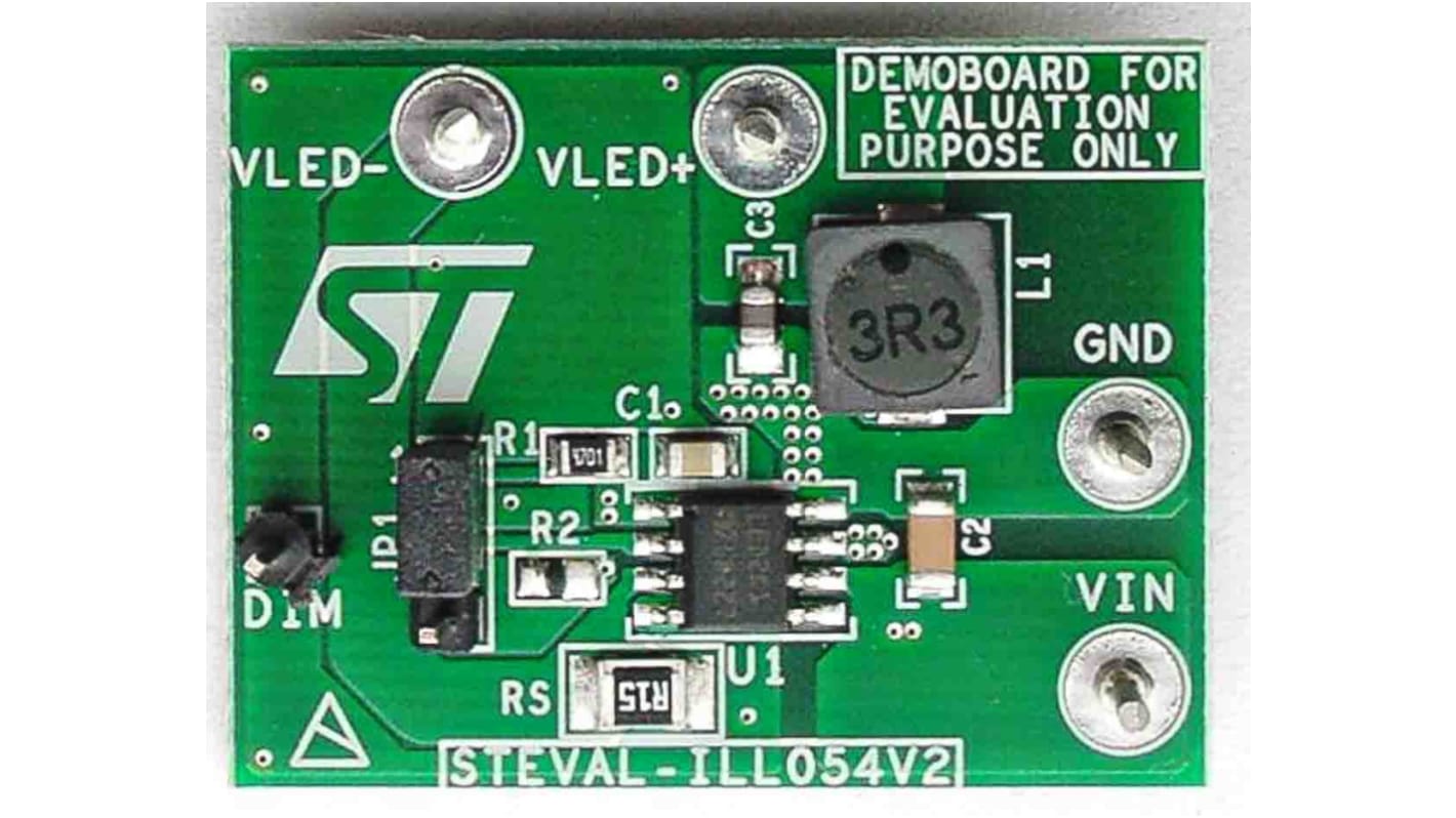 STMicroelectronics LED-Treiber LED-Treiberevaluierungskit Evaluierungsplatine zum Einsatz mit Dimmer-LED-Treiber, STEVAL