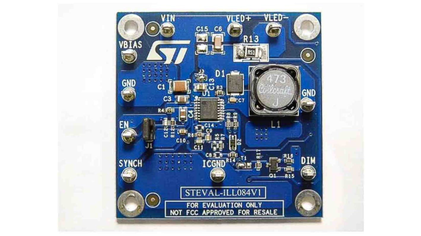 Carte d'évaluation pour LED6000 compatible avec LED haute puissance Driver de LED STMicroelectronics STEVAL