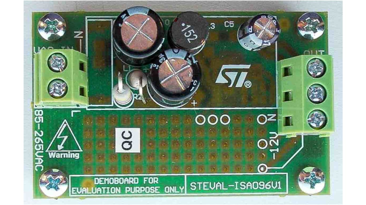 Zestaw badawczo-rozwojowy – zarządzanie zasilaniem STMicroelectronics Zasilacz Płytka ewaluacyjna Zasilacz impulsowy