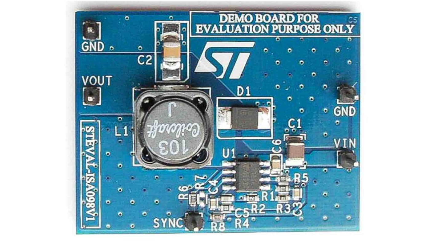 Placa de evaluación Fuente de alimentación STMicroelectronics Demonstration Board - STEVAL-ISA098V1