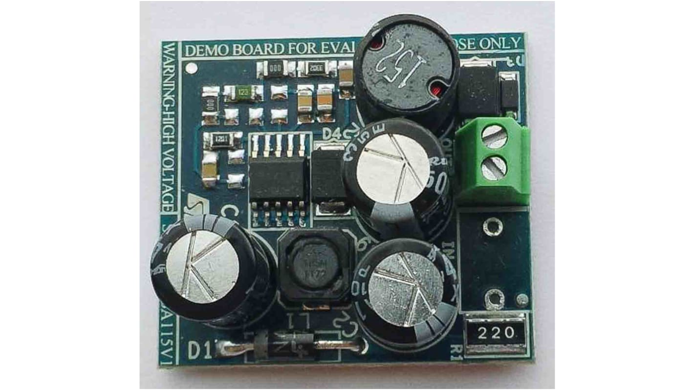 Placa de evaluación Conversor elevador de tensión STMicroelectronics Demonstration Board - STEVAL-ISA115V1