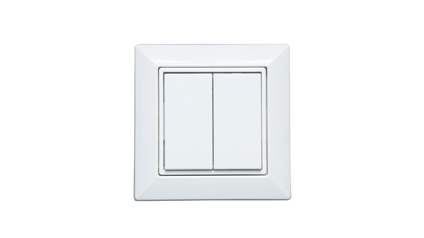 Interruttore luce Finder serie 1Y, 4 vie, Colore bianco