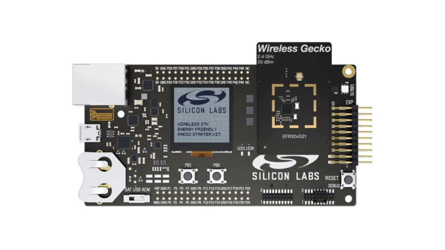 Kit de desarrollo Inalámbrico Silicon Labs SLWSTK6023A, frecuencia 2.4GHz