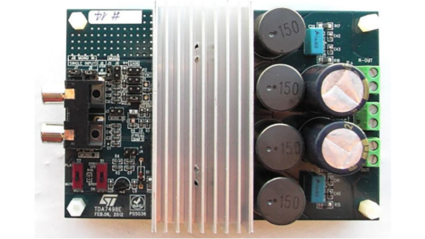 STMicroelectronics Analogt udviklingssæt, Demonstrationskort, Til brug sammen med 160 W + 160 W dobbelt BTL klasse D