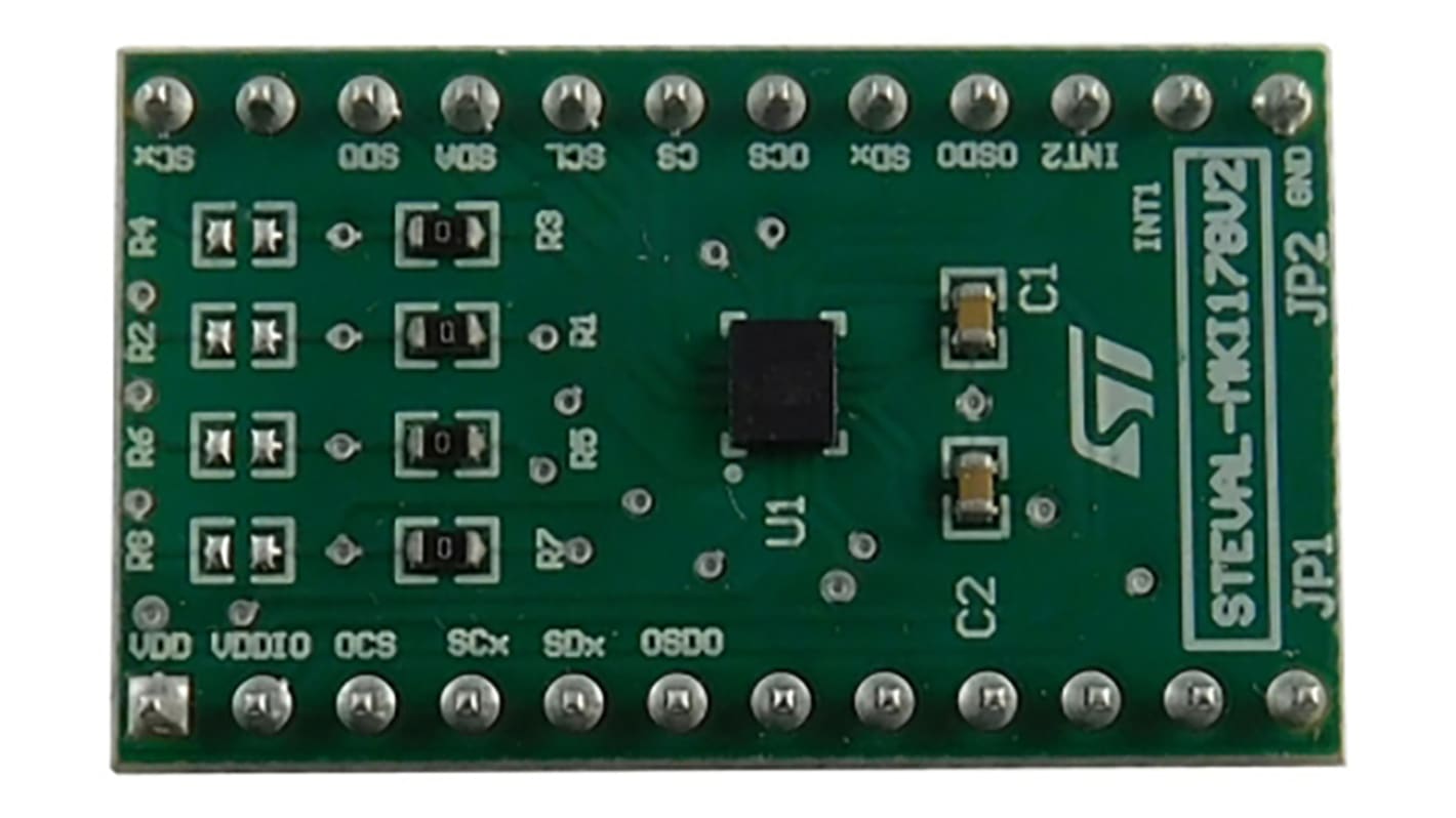 Placa de adaptador STMicroelectronics LSM6DSL Adapter Board for a Standard DIL24 Socket - STEVAL-MKI178V2, para usar