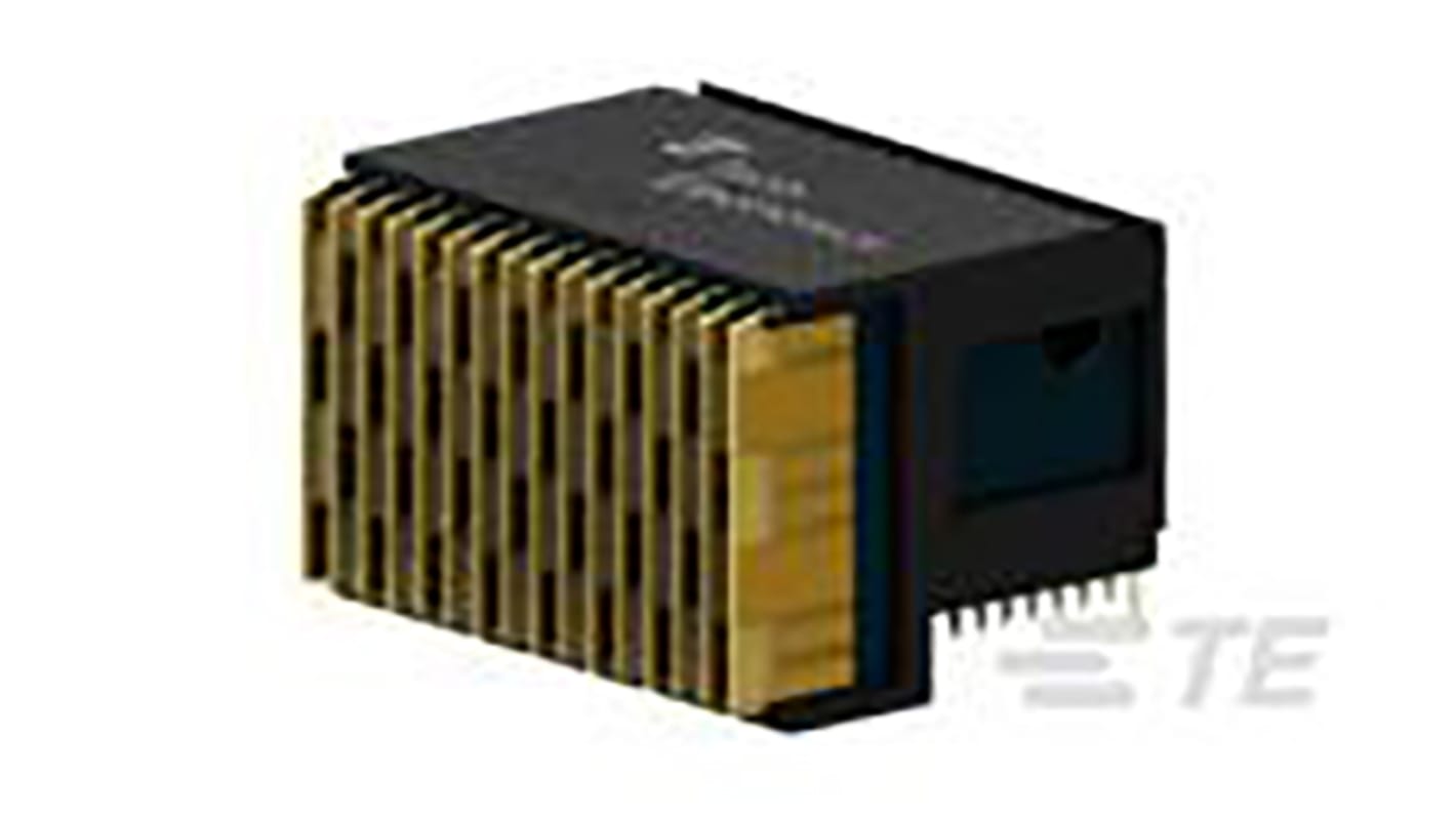 Conector de backplane TE Connectivity, Serie MULTIGIG RT 2-R, paso 1.9mm, 112 vías, 7 filas, Ángulo de 90° , Macho,