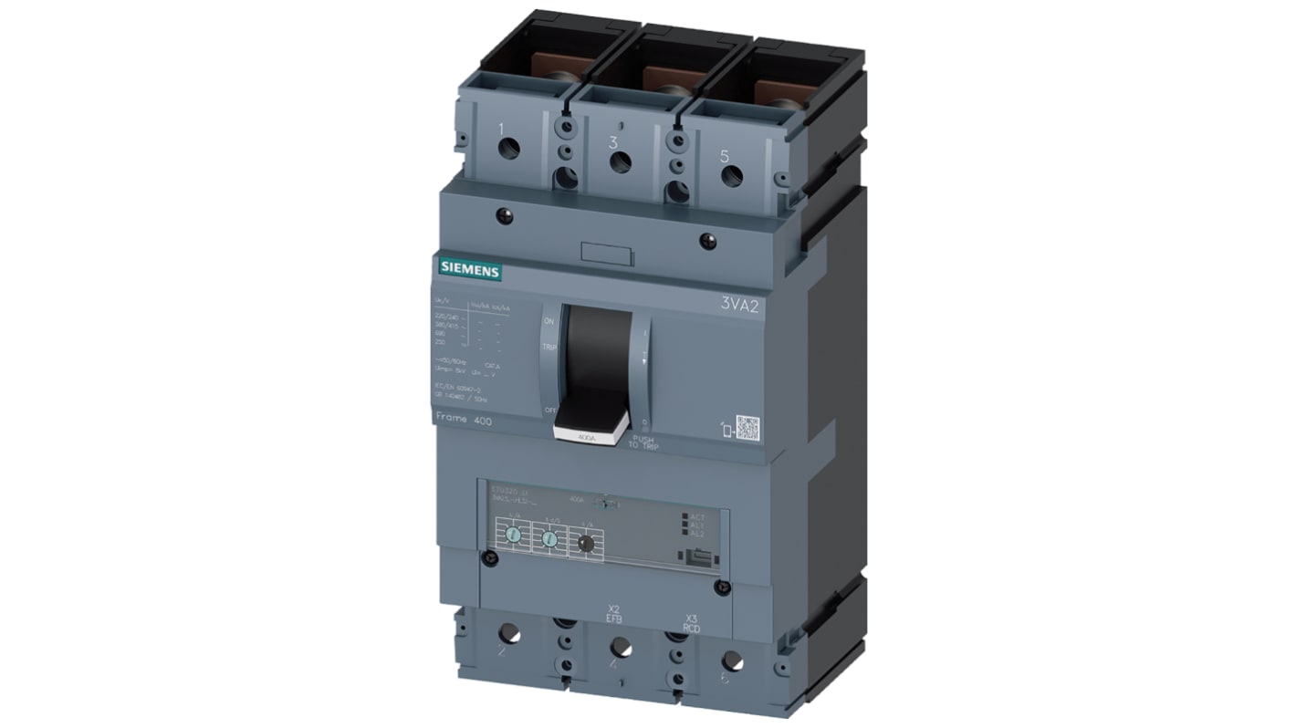 Siemens 160 → 400 A Sentron Motor Protection Circuit Breaker