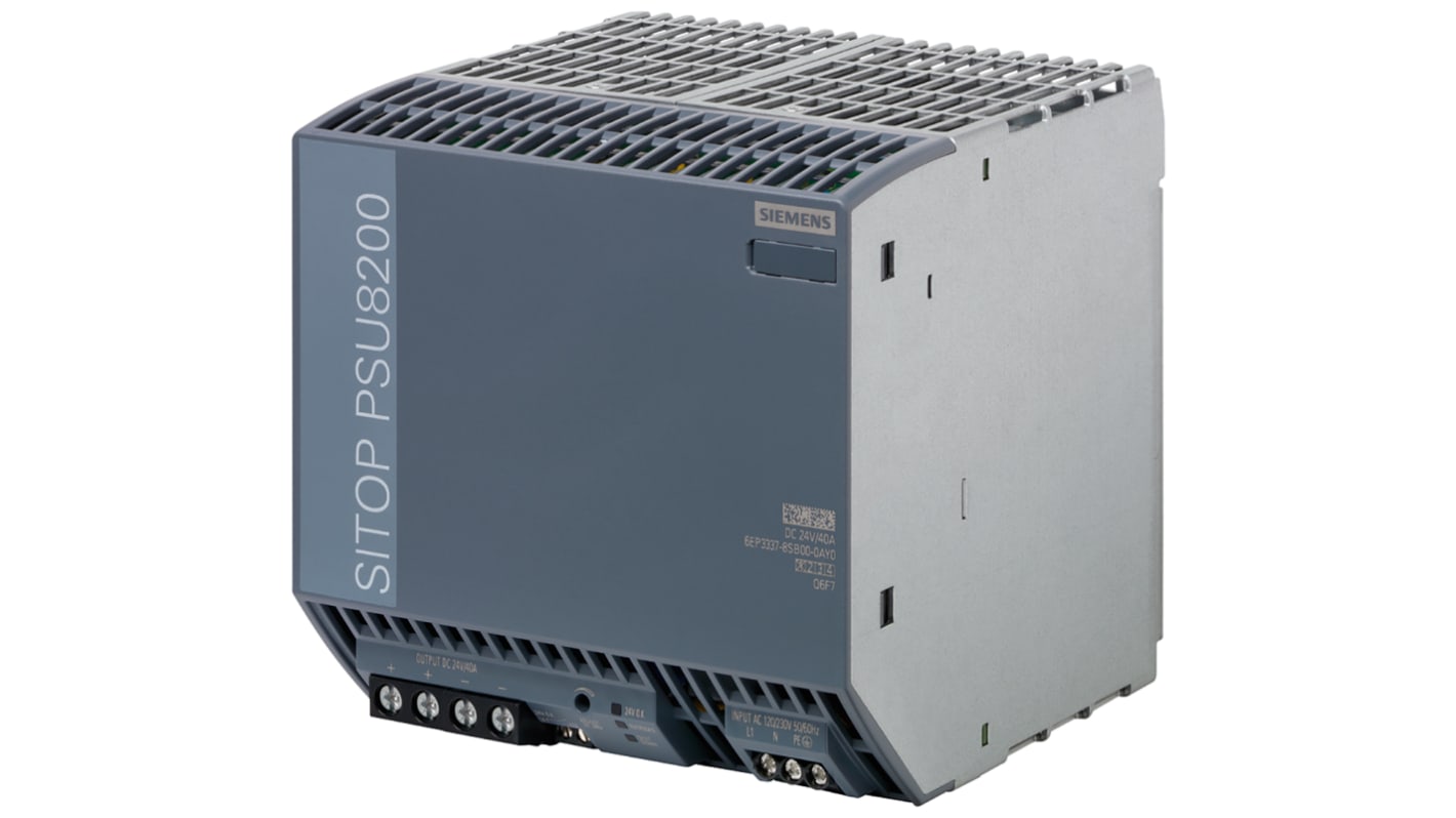 Siemens Switched Mode DIN Rail Power Supply, 120 V ac, 230 V ac ac Input, 24V dc dc Output, 40A Output, 960W