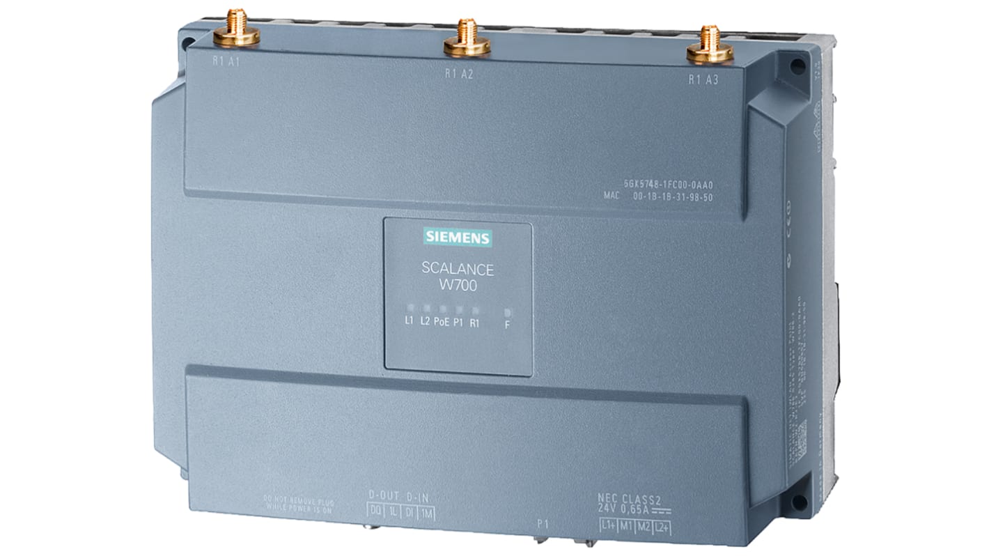 Siemens 6GK5788 Industriel hub, 1 Port, 450/1000Mbit/s, DIN-skinne, væg-montering