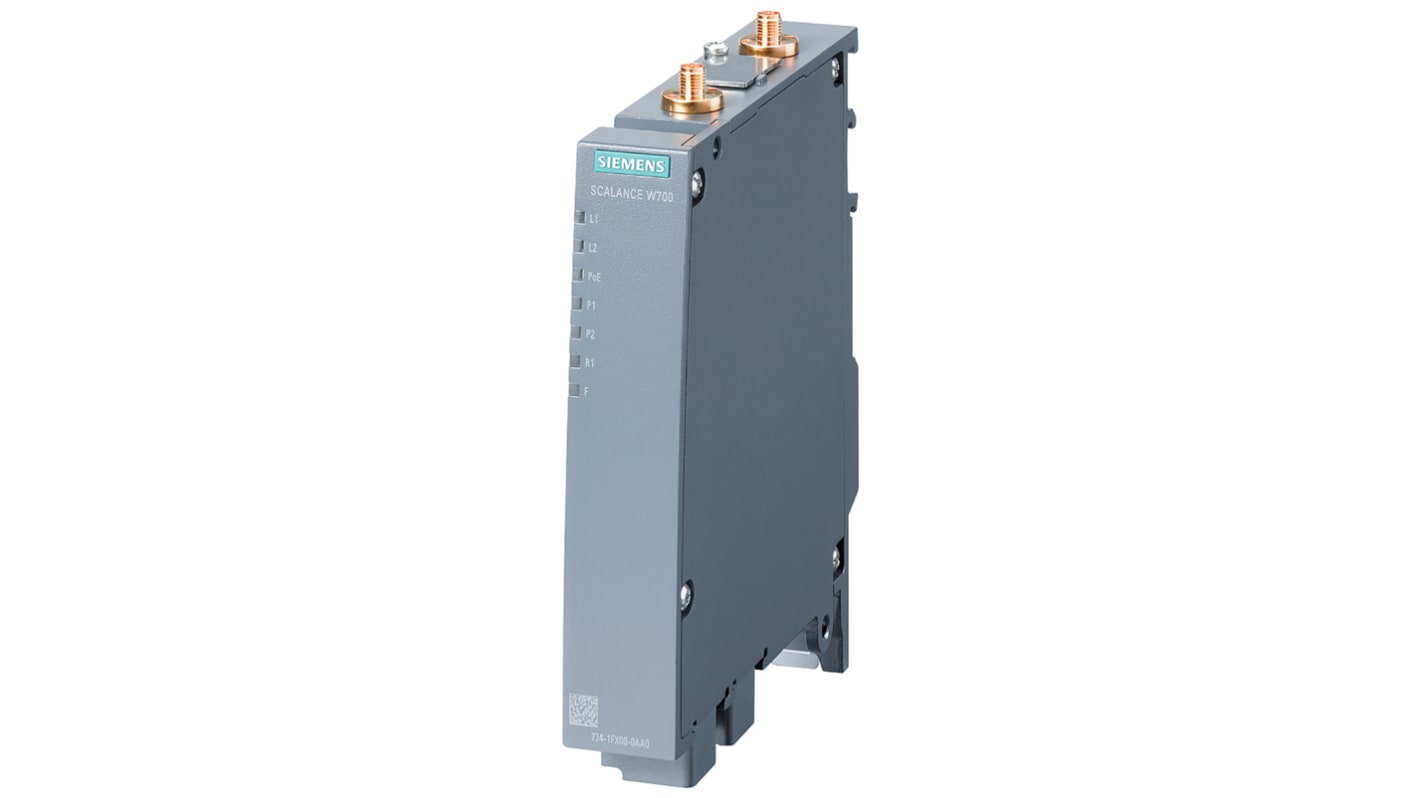 Siemens 6GK5734 Industrie-Hub, 2 x RJ45 / 100 (Ethernet) Mbit/s, 300 (WLAN) Mbit/s für DIN-Schienen, 48V