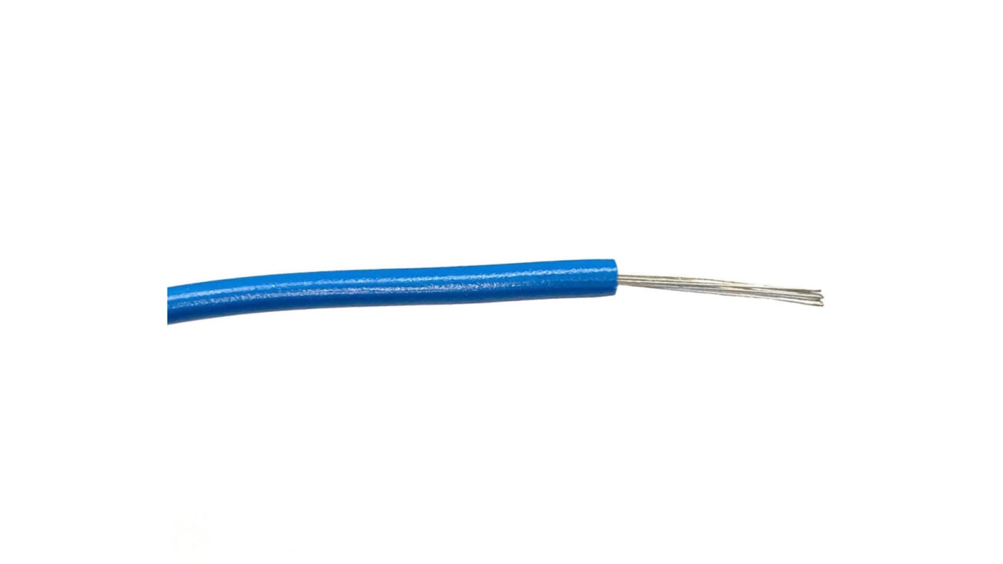 RS PRO Blue 0.2 mm² Hook Up Wire, 24 AWG, 7/0.2 mm, 500m, PVC Insulation