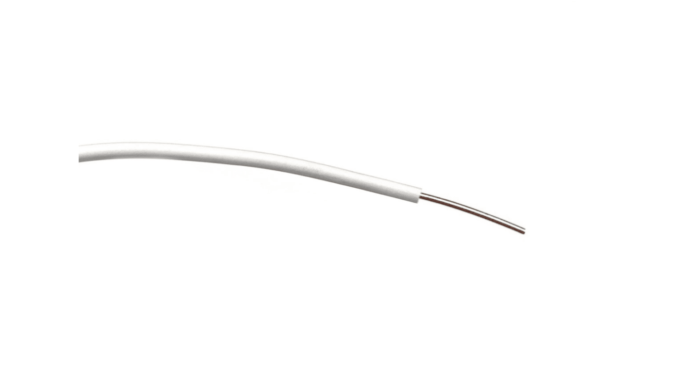 Cavo di collegamento apparecchiature RS PRO, 0,26 mm², 23 AWG, 1 kV c.a., 100m, Bianco, BS4808