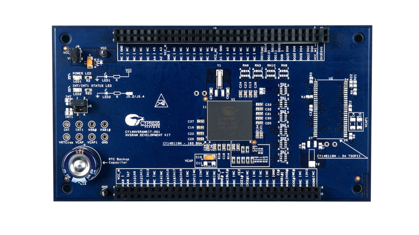 Infineon CY14NVSRAMKIT-001, Development Kit Development Kit for High-Performance and High-Reliability Parallel nvSRAM