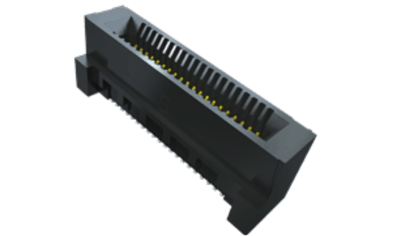 Samtec HSEC8 Series Vertical Female Edge Connector, Surface Mount, 120-Contacts, 0.8mm Pitch, 2-Row