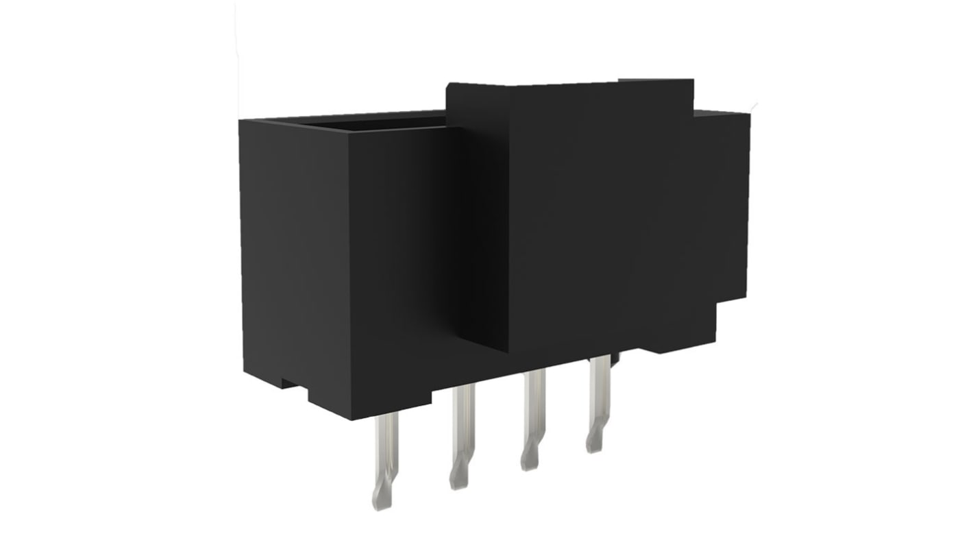 Molex KK Plus 250 Series Straight Through Hole PCB Header, 4 Contact(s), 2.5mm Pitch, 1 Row(s), Shrouded