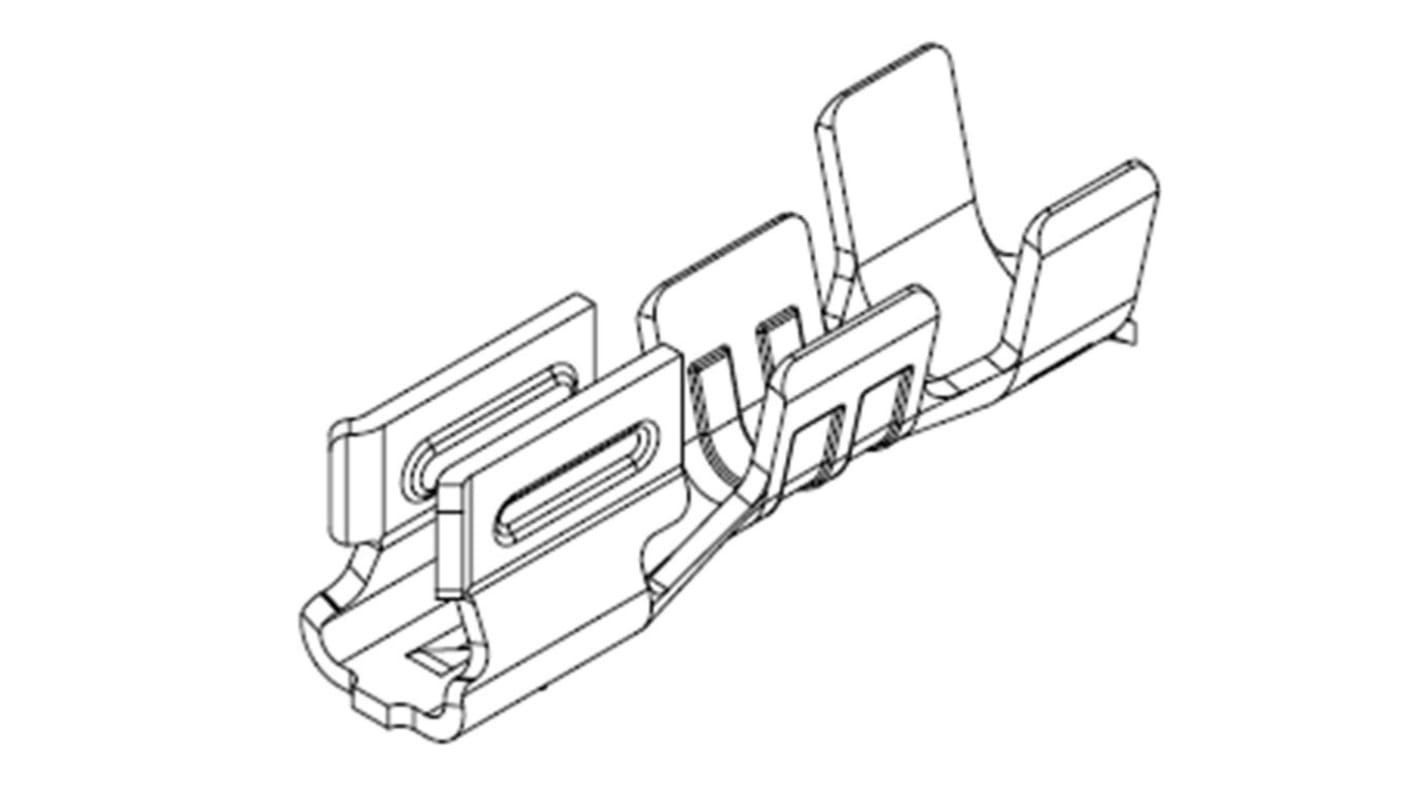 Molex 46626 Crimp-Anschlussklemme für Stromversorgung, Kabel-Platine, Buchse, Zinn, Crimp oder Quetschanschluss