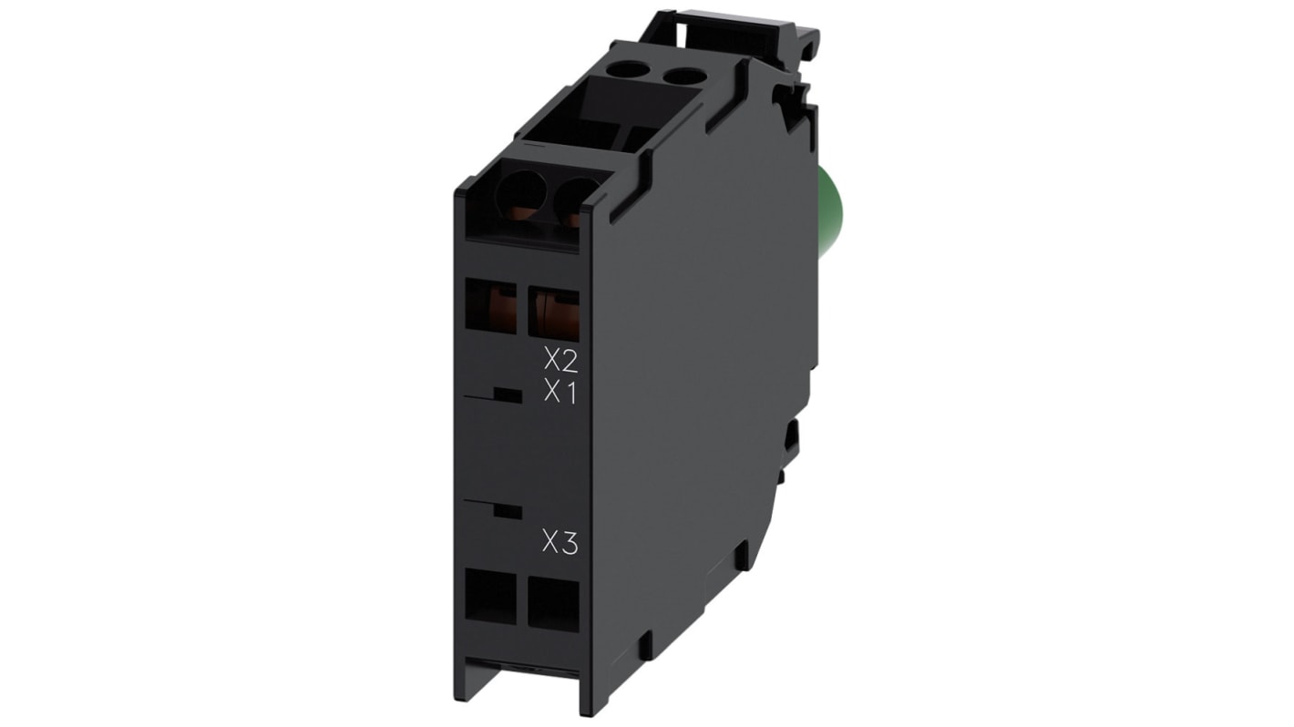 Siemens Kontaktblock, 3SU1 -Serie , LED, 6-24 V, Schraubanschluss, Typ Lichtblock