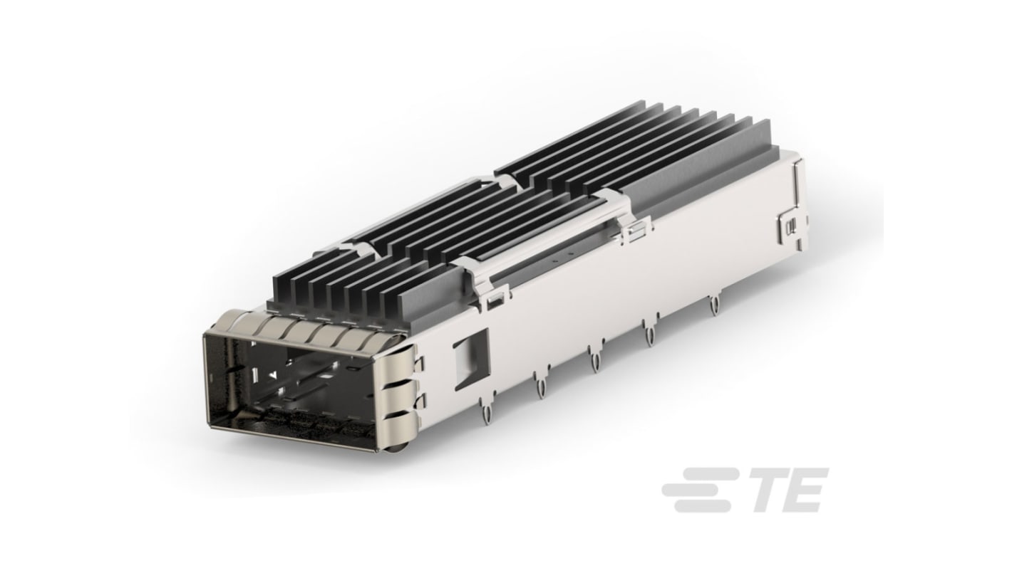 TE Connectivity QSFP-DD, 1 Port, 1 Utas, Csatlakozó, ház és hűtőborda