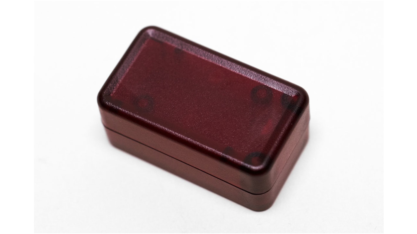 Boîtier Hammond 1551 en ABS, 35 x 20 x 15.5mm, Rouge translucide IP54